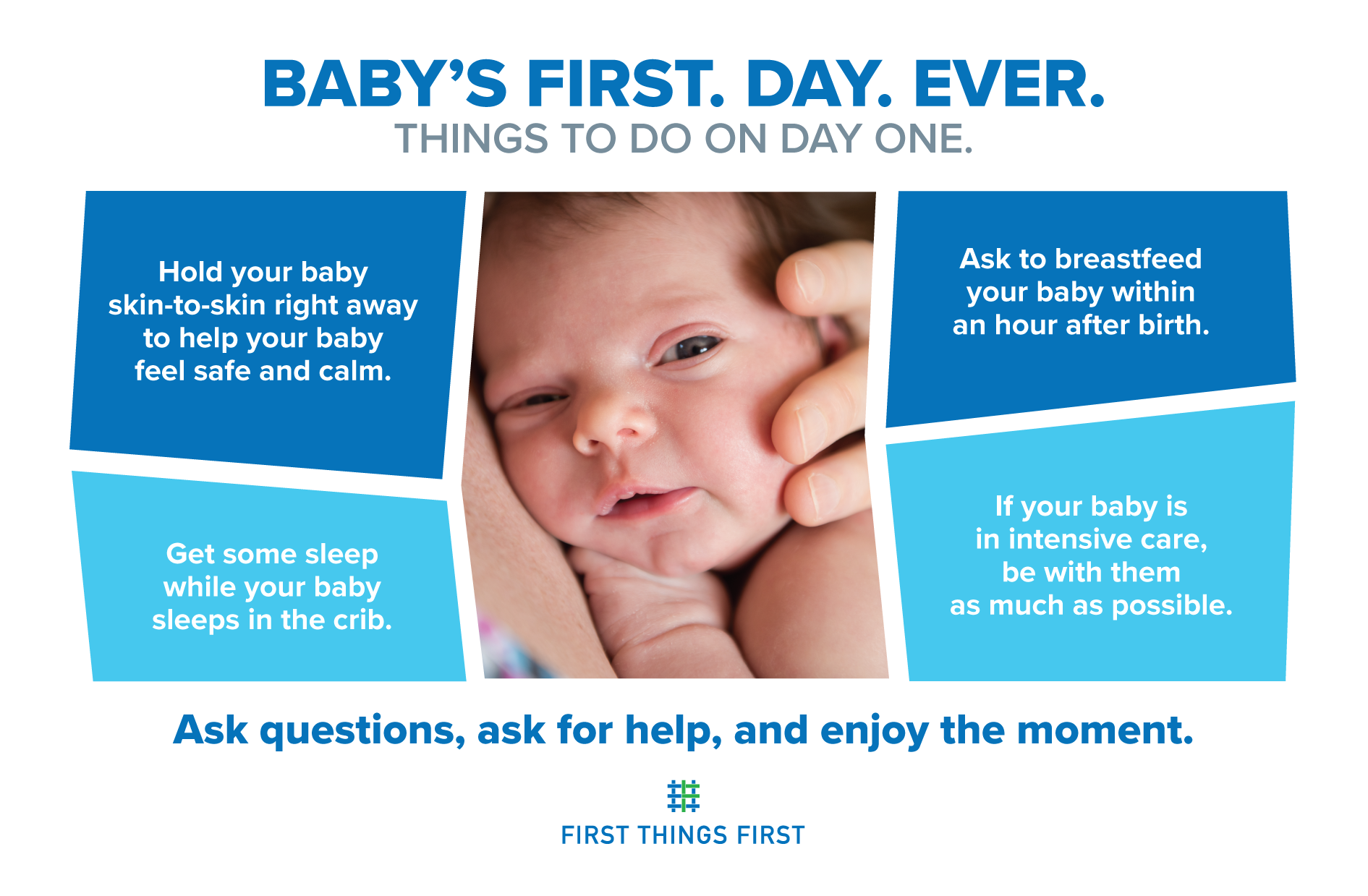 Things to do on baby's first day