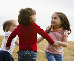 Preschoolers playing