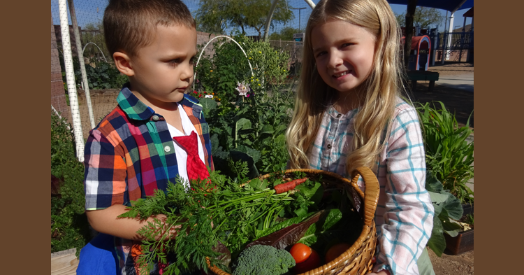 Children Gardening