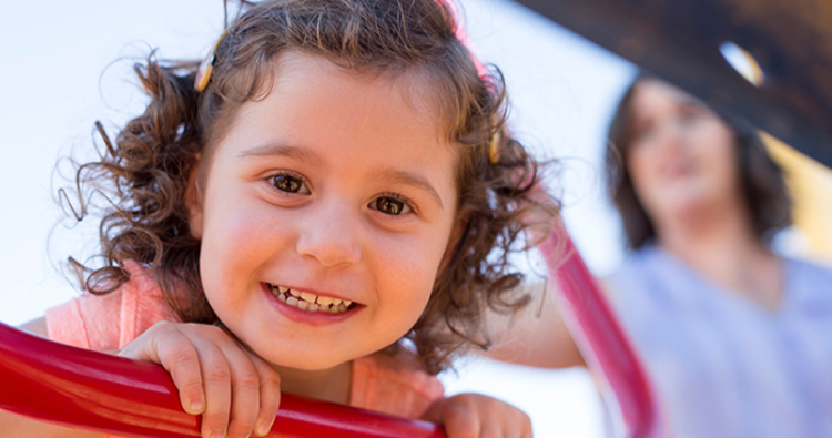 girl on playground