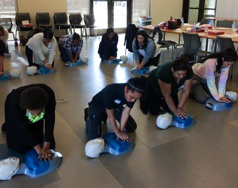 CPR class for caregivers