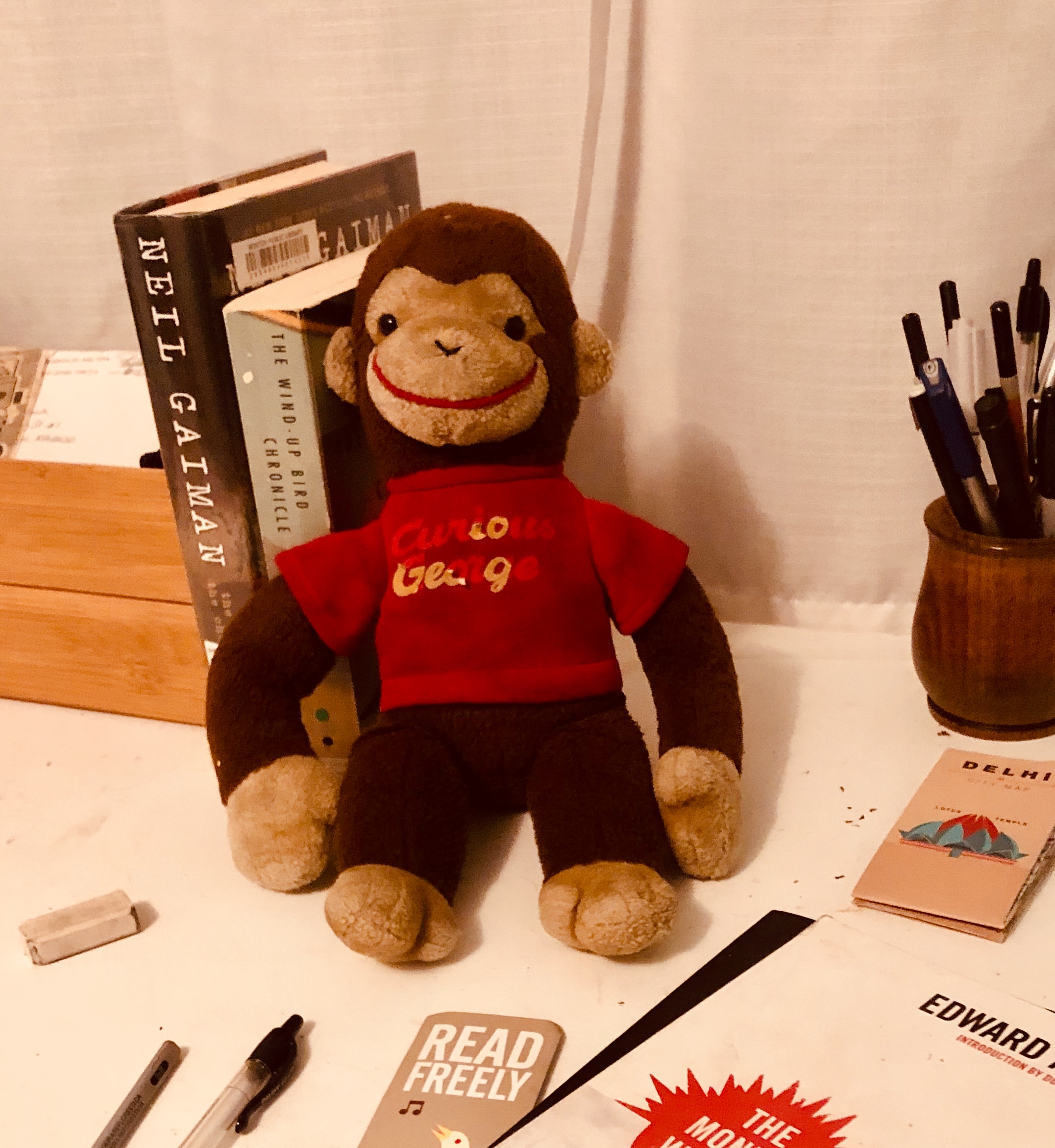 plush Curious George inspires reading